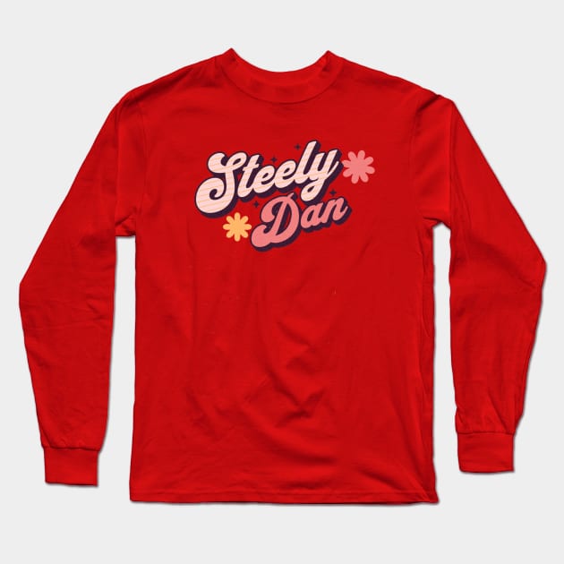 Steely Vintage Long Sleeve T-Shirt by Animal Paper Art